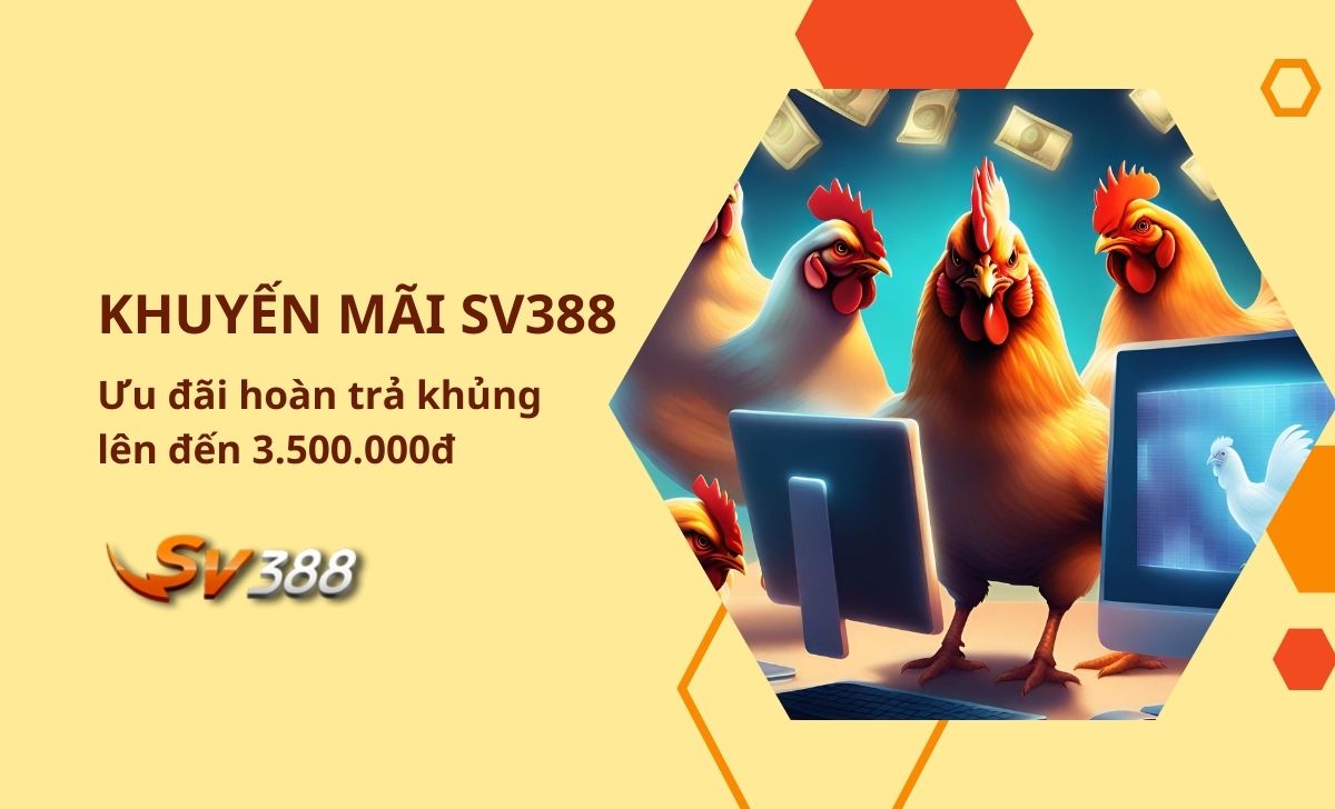 Khuyến mãi SV388 Ưu đãi hoàn trả khủng lên đến 3.500.000đ